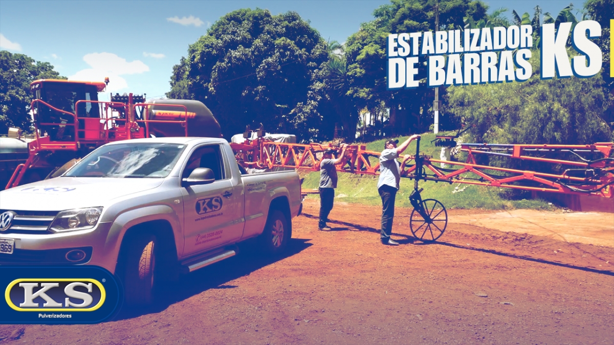 Evite danos nas barras e bicos durante a pulverização com o Estabilizador de Barras KS