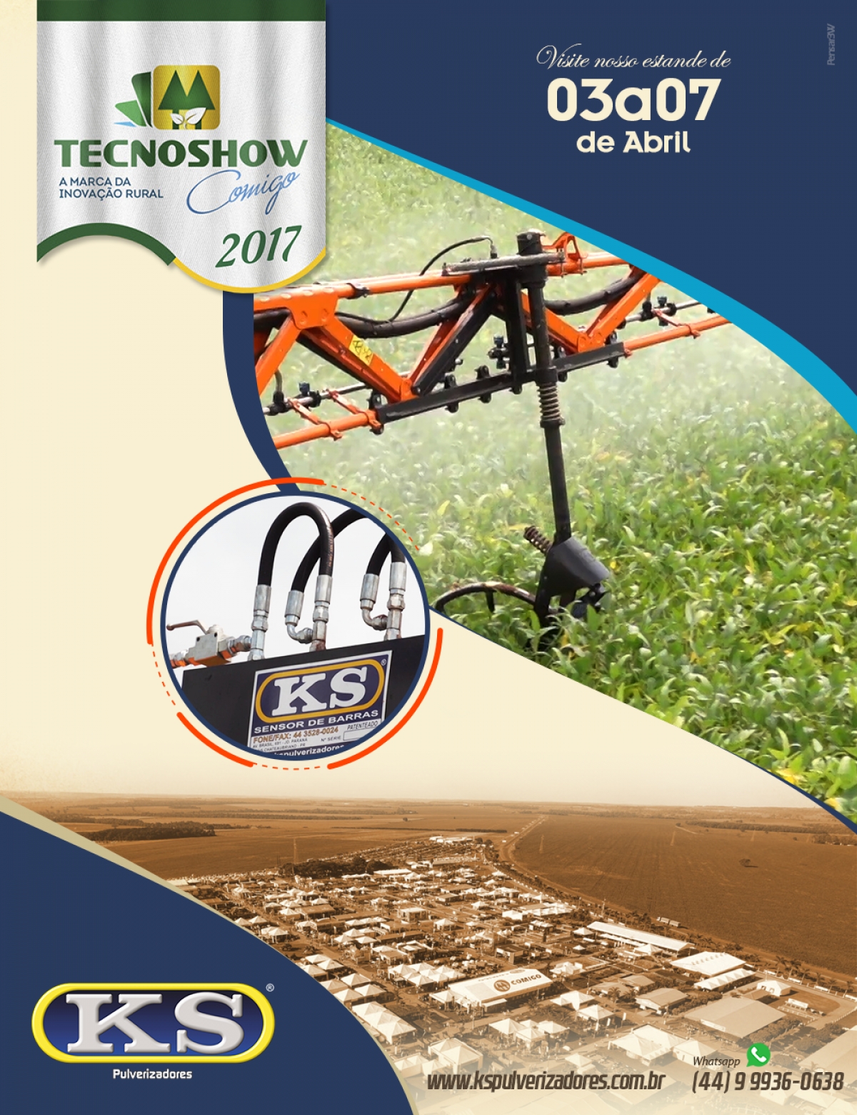 De 03 a 07 de abril visite nosso estande na Tecnoshow Comigo 2017 em Rio Verde - GO.