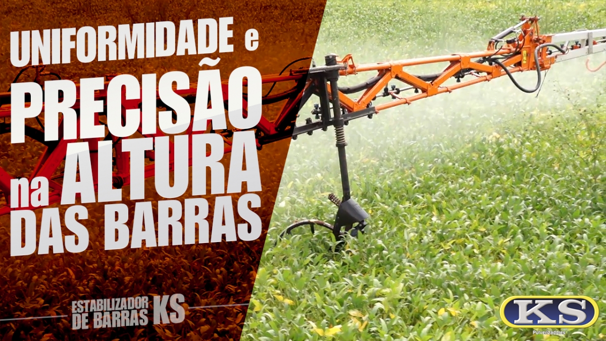 Uniformidade e precisão na altura das barras do pulverizador